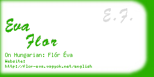 eva flor business card
